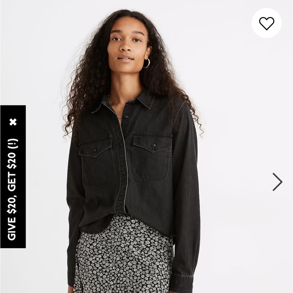 Madewell Denim Button Up Lunar Wash